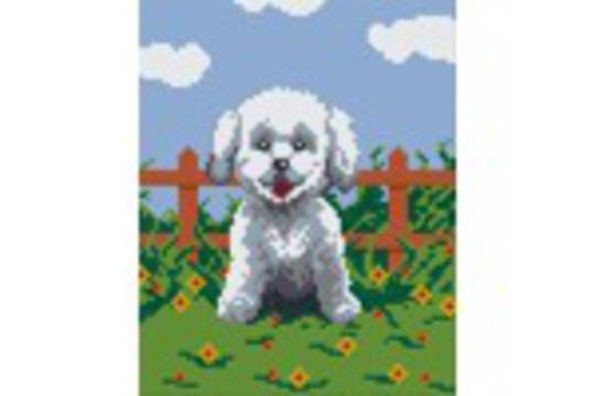 Dog Four [4] Baseplate PixelHobby Mini-mosaic Art Kit